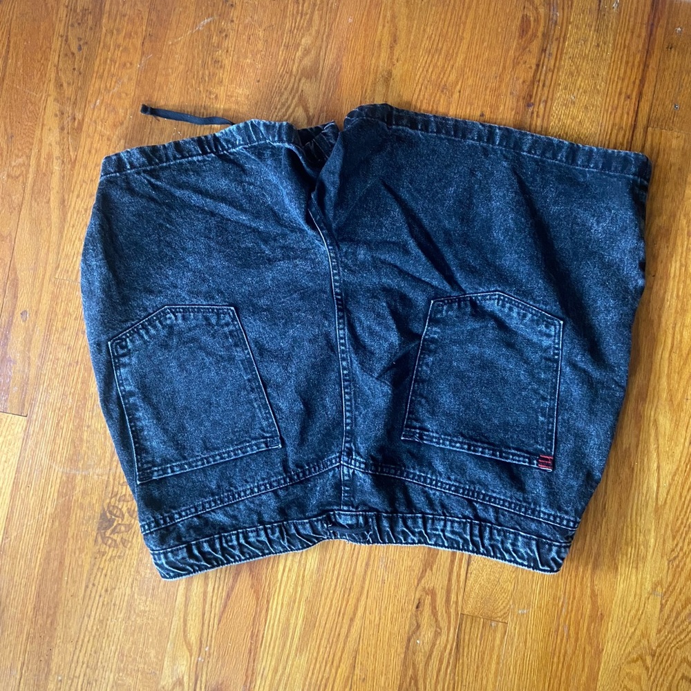 Urban Outfitters BDG Poppy Denim Drawstring Short – Black size XXXL Plus Size - Picture 5 of 8